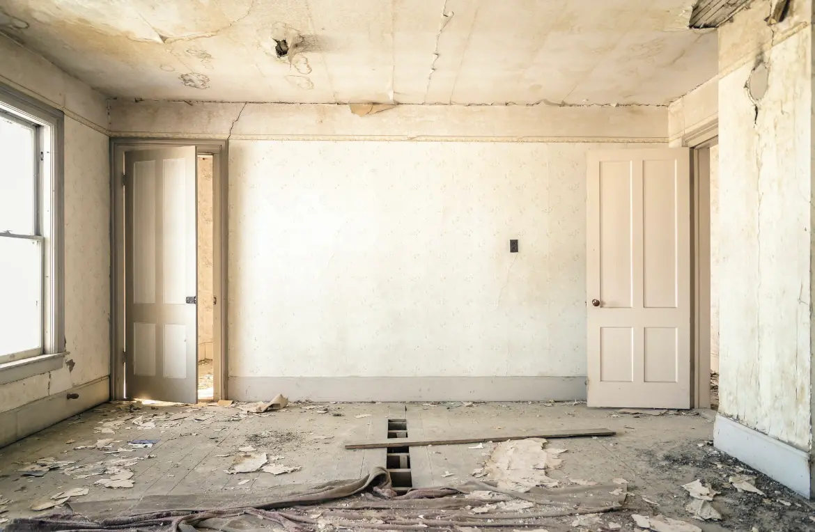 Waste disposal crew managing a cleanout project in Greenville